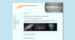 Desktop Screenshot of bern.astronomie.ch