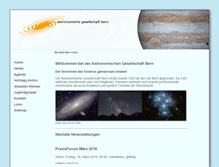 Tablet Screenshot of bern.astronomie.ch