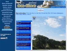 Tablet Screenshot of pocasi.astronomie.cz