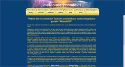 Desktop Screenshot of meteo.astronomie.cz