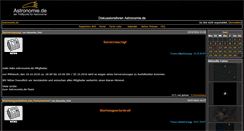 Desktop Screenshot of forum.astronomie.de
