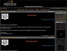Tablet Screenshot of forum.astronomie.de